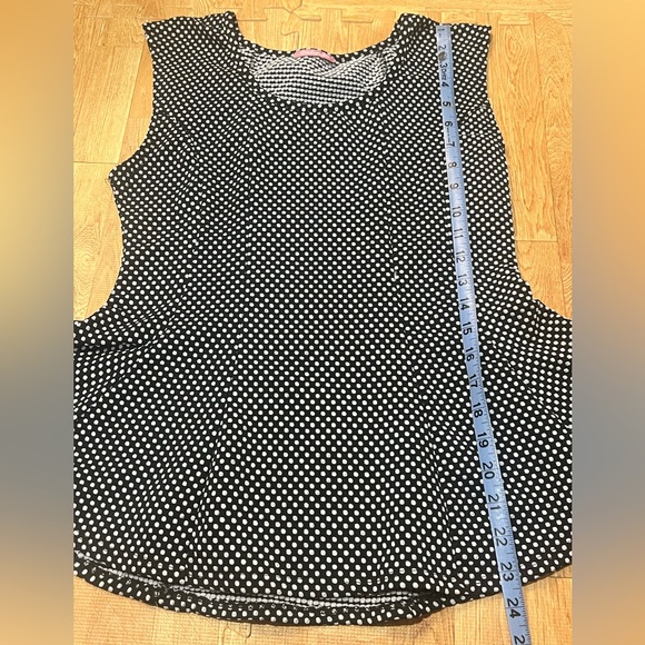 Dreamgirl Black and White Polka Dot Blouse - Picture 3 of 5